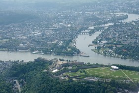Rundflug über Koblenz